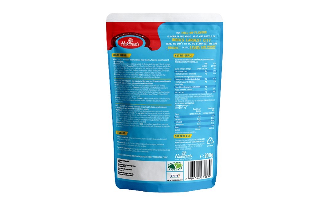 Haldiram's Original Bombay Mix    Pack  200 grams